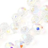 Electroplate Glass Beads Strands EGLA-D030-17T-2