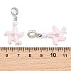 Alloy Enamel European Dangle Charms AL-CBAC2D3-01P-03-3
