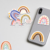 Cartoon Rainbow Paper Stickers Set X-DIY-M031-45-6