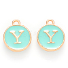 Golden Plated Alloy Enamel Charms LS-ENAM-S118-05Y-1