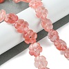 Cherry Quartz Glass Beads Strands G-H023-B10-01-2