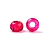Baking Paint Transparent Glass European Beads DGLA-N005-13A-01-2