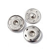 202 Stainless Steel Snap Buttons BUTT-I017-01E-P-1
