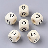 Printed Natural Wood Beads X-WOOD-T026-001O-1