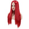 28 inch(70cm) Long Straight Synthetic Wigs OHAR-I015-28B-4