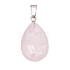 Natural Rose Quartz Pendants PW-WGF34F4-03-1