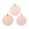 Ion Plating(IP) 304 Stainless Steel Pendants STAS-I311-06RG-2