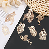 30Pcs 5 Style Brass Pendants KKC-CA0001-10-4