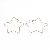 Brass Earring Hooks KK-T038-426G-2