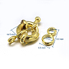 Brass Spring Ring Clasps KK-L082D-01G-3