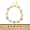 Brass Link Chain Bracelets for Women BJEW-G762-01GP-01-5