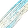 Transparent Gradient Color Glass Beads Strands X1-GLAA-H021-01B-23-2