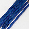 Electroplate Non-magnetic Synthetic Hematite Beads Strands G-J170B-2x2mm-M-2