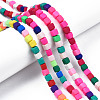 Handmade Polymer Clay Beads Strands CLAY-T020-09-6