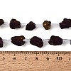 Electroplate Raw Rough Natural Amethyst Beads Strands G-Q610-06B-5