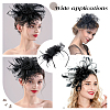 Polyester Mesh Veil Hair Bands OHAR-WH0034-12A-6