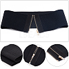 PU Leather Wide Elastic Corset Belts AJEW-WH0248-16C-4