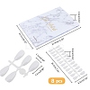 ABS Plastic Nail Art Polish Color Card MRMJ-WH0086-47-2