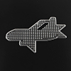 Plane/Airliner ABC Plastic Pegboards used for 5x5mm DIY Fuse Beads DIY-Q009-32-1