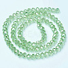 Electroplate Glass Beads Strands X-EGLA-A034-T4mm-B17-2