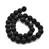 Natural Lava Rock Round Bead Strands X-G-M169-12mm-03-2