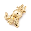 Brass Micro Pave Cubic Zirconia Pendants KK-E108-33G-2