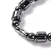Column & Round Synthetic Non-magnetic Hematite Beaded Necklaces NJEW-Q341-05-3