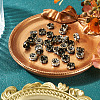 30Pcs 2 Styles Brass Rhinestone Rondelle Space Beads RB-TADJ0001-02-5
