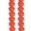 Synthetic Coral Dyed Carved Beads Strands CORA-K009-05A-02-1