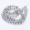 Electroplat Glass Bead Strands X-EGLA-Q092-10mm-D01-2