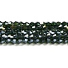 Transparent Electroplate Glass Beads Strands EGLA-A039-T4mm-B25-1