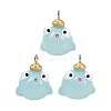 Marine Series Transparent Resin Pendants RESI-XCP0002-42A-1