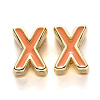 Rack Plating Alloy Enamel Beads ENAM-S122-033X-NR-1