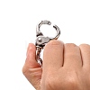 Iron Swivel Clasps with Key Rings HJEW-H017-P-3