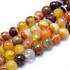 Natural Striped Agate/Banded Agate Beads G-J371-02-12mm-1