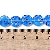 Handmade Millefiori Lampwork Beads Strands LAMP-G166-17B-03-4