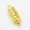 Brass Magnetic Clasps with Loops KK-MC028-G-2