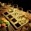 Wooden Shot Glasses Serving Tray WOOD-WH0030-40-5