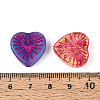 Baking Paint Transparent Glass Beads DGLA-N018-12-3
