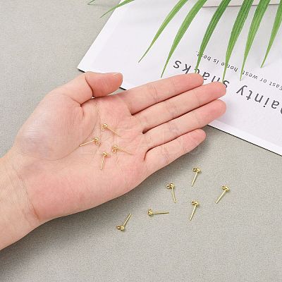 925 Sterling Silver Ear Stud Findings X-STER-K167-042B-G-1