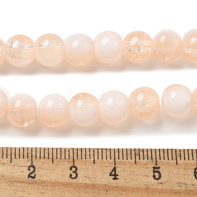 Crackle Glass Beads Strands GLAA-U001-8mm-05-1