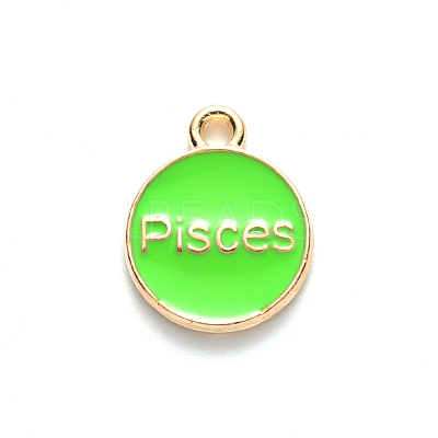 Alloy Enamel Pendants ENAM-S124-01B-06H-1