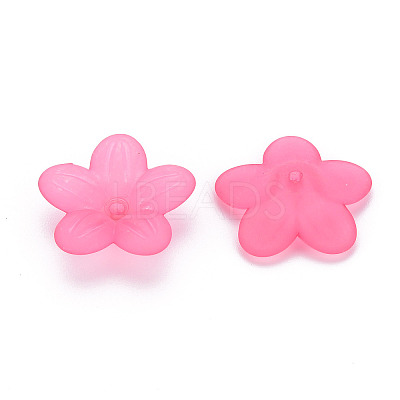 Frosted Acrylic Bead Caps MACR-S371-08A-1
