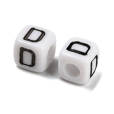 Opaque Acrylic Beads OACR-S076-01D-1