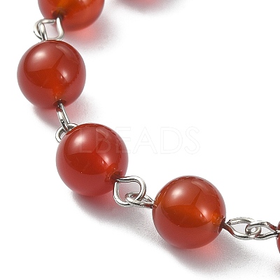 5Pcs 5 Style Natural Mixed Gemstone Rosary Bead Bracelets Set BJEW-TA00330-1