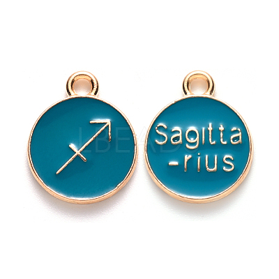 Alloy Enamel Pendants ENAM-S124-01B-05F-1