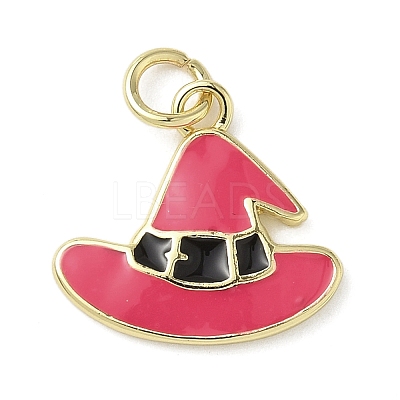 Halloween Theme Brass Enamel Pendants LS-KK-L248-01G-08-1