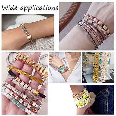 4 Bags Plating Acrylic/Alloy Multi-Strand Links PACR-NB0001-07-1