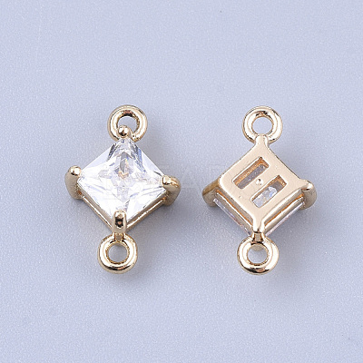 Transparent Glass Links connectors X-GLAA-T007-14H-1