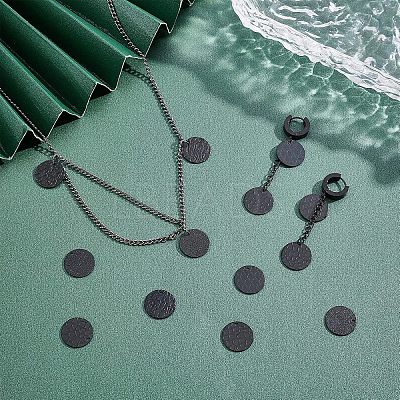 24Pcs 4 Style Stainless Steel Pendants STAS-UN0037-17-1